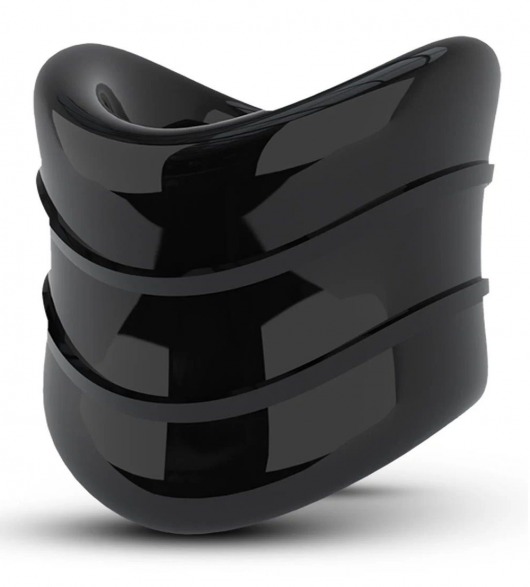 Черное эрекционное кольцо на мошонку Beef Ball Stretcher Snug X Long - Blush Novelties - в Грозном купить с доставкой