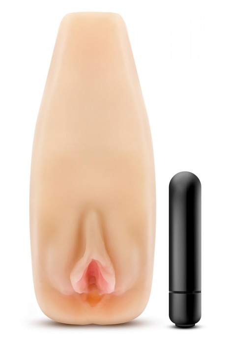 Мастурбатор-вагина с вибрацией Soft   Wet Natasha Realistic Beige Masturbator - Blush Novelties - в Грозном купить с доставкой