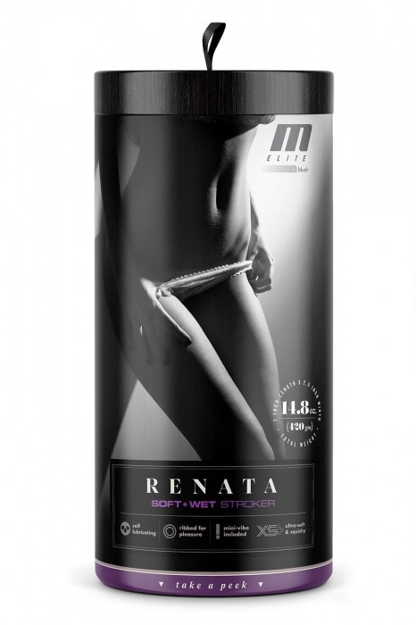 Маструбатор-вагина с вибрацией Soft   Wet Renata Realistic Tan Masturbator - Blush Novelties - в Грозном купить с доставкой