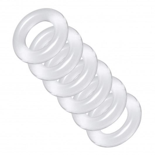 Комплект из 6 прозрачных эрекционных колец Ring Master Custom Ball Stretcher Kit - XR Brands - в Грозном купить с доставкой