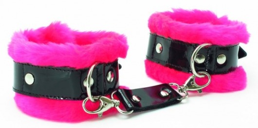 Розовые наручники с мехом BDSM Light - БДСМ Арсенал - купить с доставкой в Грозном