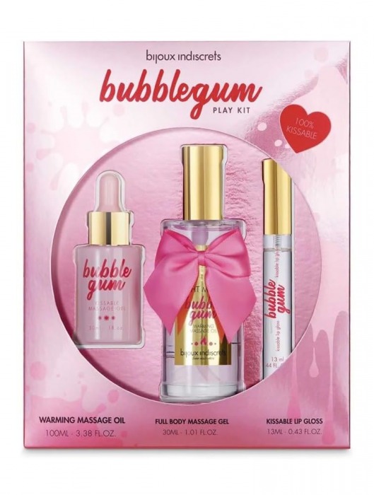 Набор средств для массажа и ласк Bubblegum Play Kit - Bijoux Indiscrets - купить с доставкой в Грозном