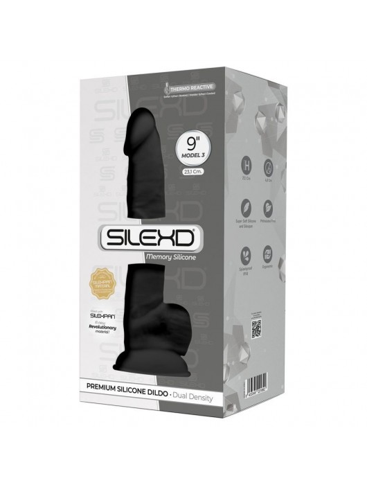 Черный фаллоимитатор Model 3 - 23,1 см. - Adrien Lastic