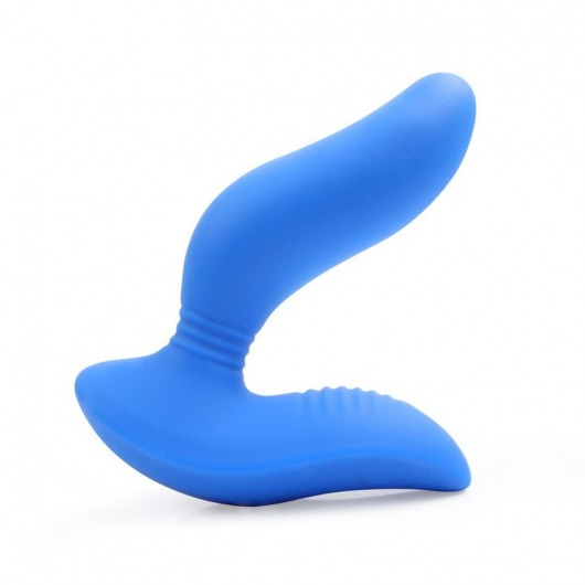 Синий вибромассажер простаты 3,5’’ Curve P-spot Massager - 12 см. - Erokay - в Грозном купить с доставкой