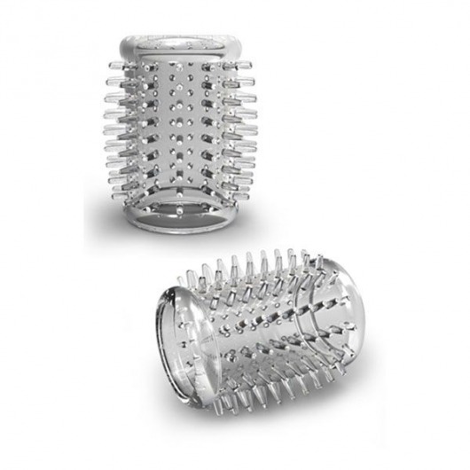 Прозрачная насадка с шипами STAY HARD COCK SLEEVE 01 CLEAR - Blush Novelties - в Грозном купить с доставкой