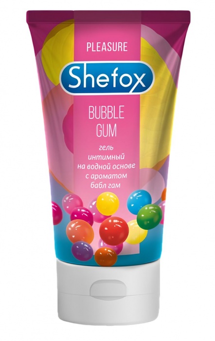 Интимная гель-смазка Shefox «Бабл гам» - 50 мл. - Shefox - купить с доставкой в Грозном