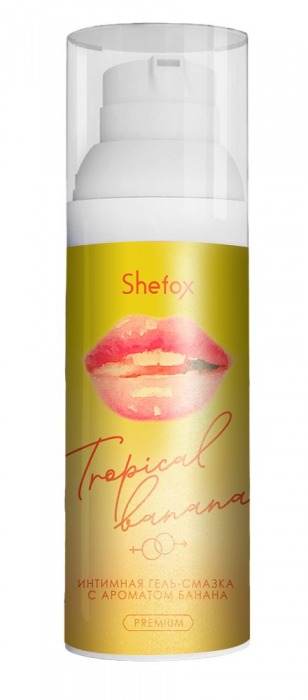 Интимная гель-смазка Shefox Premium «Тропический банан» - 50 мл. - Shefox - купить с доставкой в Грозном