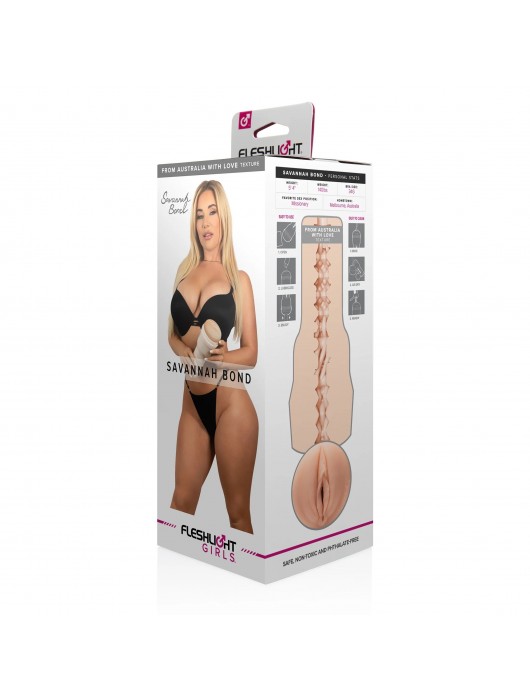 Мастурбатор-вагина Fleshlight Girls - Savannah Bond From Australia With Love - Fleshlight - в Грозном купить с доставкой