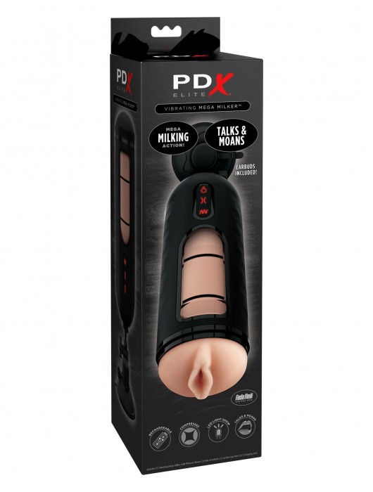 Мастурбатор-вагина с вибрацией Vibrating Mega Milker - Pipedream - в Грозном купить с доставкой