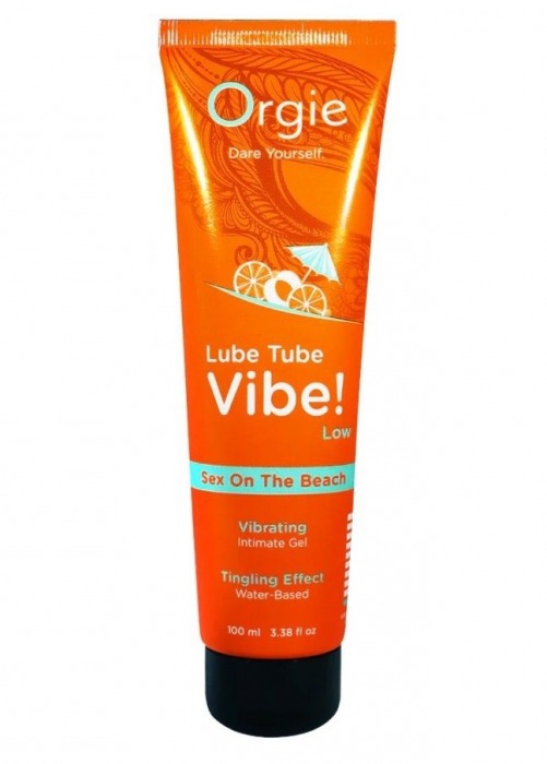 Гель с эффектом вибрации Lube Tube Vibe Low Sex On The Beach - 100 мл. - ORGIE - купить с доставкой в Грозном