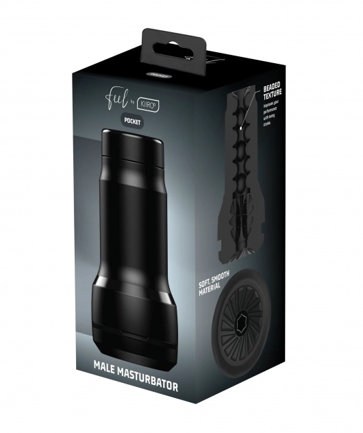 Черный мастурбатор Feel Pocket Stroker - Kiiroo - в Грозном купить с доставкой