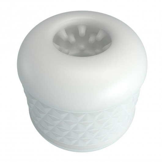 Белый сквозной мастурбатор Crystle - Baile - в Грозном купить с доставкой