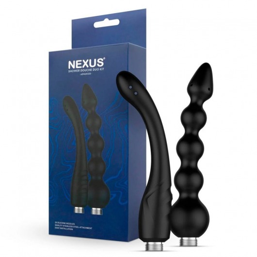 Набор из 2 насадок для анального душа Shower Douche Duo Kit - Nexus Range - купить с доставкой в Грозном