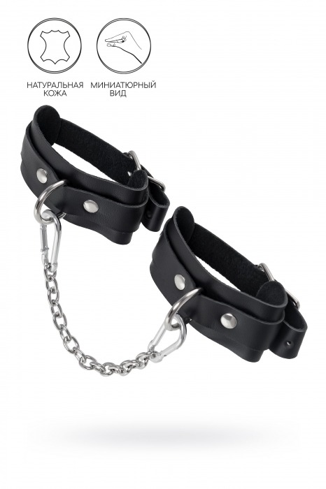Черные мини-оковы со скруглёнными углами - Pecado - купить с доставкой в Грозном