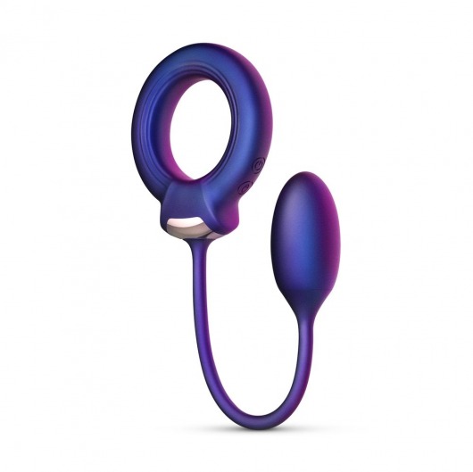 Фиолетовое эрекционное виброкольцо с анальным шариком Eclipse - ONE DC B.V. - в Грозном купить с доставкой