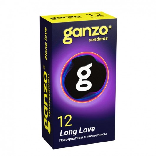 Презервативы с анестетиком для продления удовольствия Ganzo Long Love - 12 шт. - Ganzo - купить с доставкой в Грозном