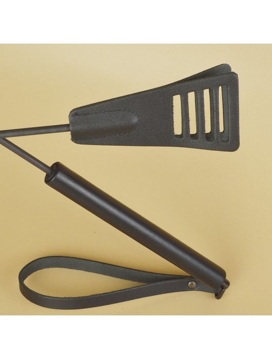 Черный кожаный стек «Сириус» - 60 см. - Sitabella - купить с доставкой в Грозном