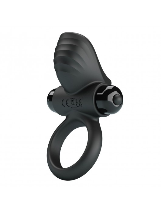 Черное эрекционное кольцо с вибрацией Adrien - Baile - в Грозном купить с доставкой