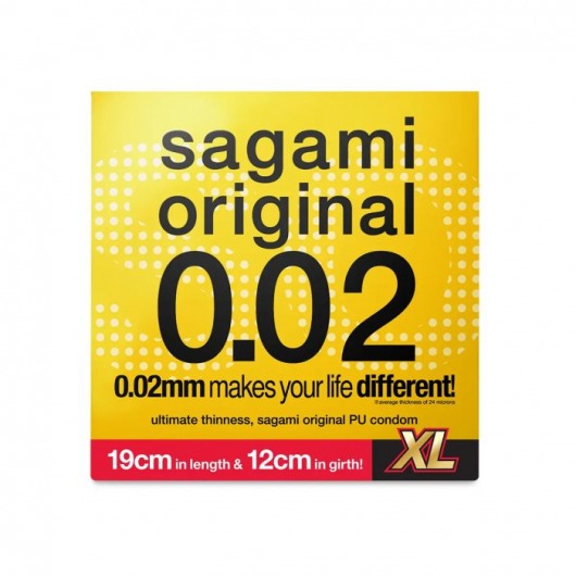 Презерватив увеличенного размера Sagami Original 0.02 XL-size - 1 шт. - Sagami - купить с доставкой в Грозном