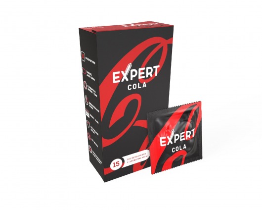 Презервативы с ароматом колы Expert Cola - 15 шт. - Expert - купить с доставкой в Грозном