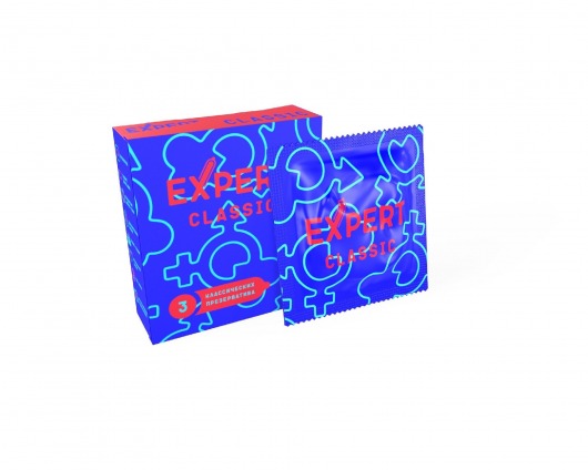 Классические презервативы Expert Classic - 3 шт. - Expert - купить с доставкой в Грозном