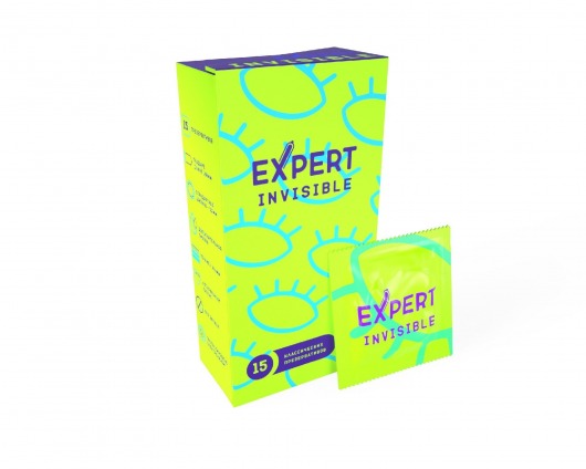 Ультратонкие презервативы Expert Invisible - 15 шт. - Expert - купить с доставкой в Грозном