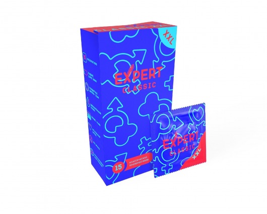 Презервативы увеличенного размера Expert Classic XXL - 15 шт. - Expert - купить с доставкой в Грозном