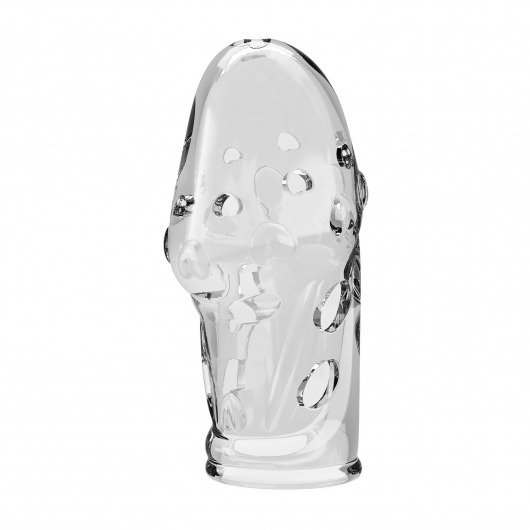 Прозрачная насадка на пенис Booker - 8 см. - Baile - в Грозном купить с доставкой