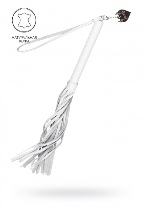 Белая кожаная плеть - 50 см. - Pecado - купить с доставкой в Грозном