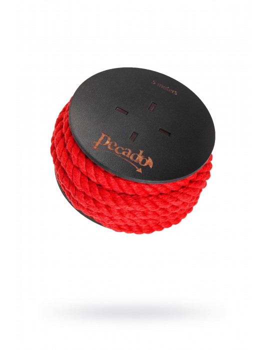Красная веревка для шибари на катушке - 5 м. - Pecado - купить с доставкой в Грозном