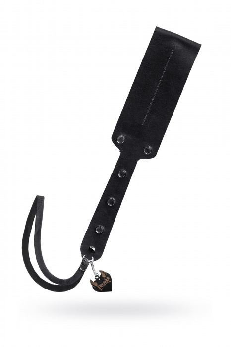 Черный кожаный пэддл - 32 см. - Pecado - купить с доставкой в Грозном