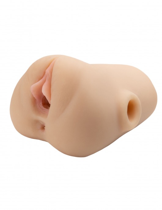 Телесный мастурбатор с вибрацией Double Pounder Vibrating Squeeze Stroker - Pipedream - в Грозном купить с доставкой