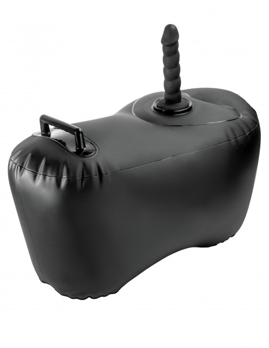 Черное надувное кресло с платформой для фиксации дилдо Body Dock Inflatable Love Seat - Pipedream - купить с доставкой в Грозном
