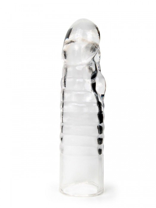 Прозрачная закрытая насадка на член - 15 см. - Sex Expert - в Грозном купить с доставкой