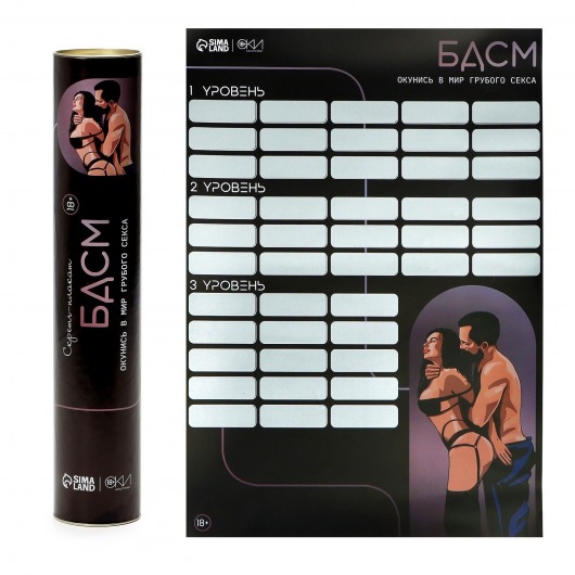 Плакат для двоих со скретч-слоем «БДСМ» - Сима-Ленд - купить с доставкой в Грозном