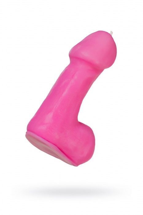 Розовая свеча в форме пениса - 47 гр. - Pecado - купить с доставкой в Грозном