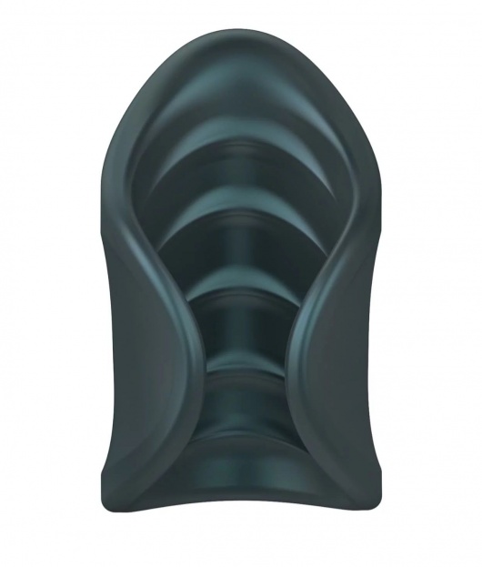 Серый сквозной мастурбатор с вибрацией Manwan Starter - Manwan - в Грозном купить с доставкой