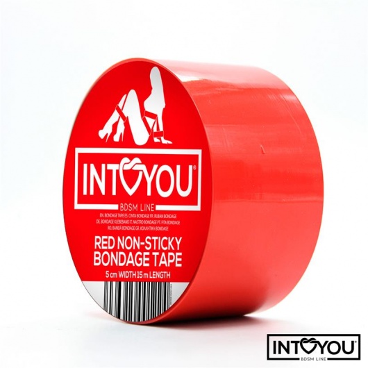Красный скотч для фиксации Non-Sticky Bondage Tape - 15 м. - Intoyou - купить с доставкой в Грозном