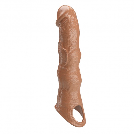 Карамельный фаллоудлинитель с 3 вставками - 28 см. - Baile - в Грозном купить с доставкой