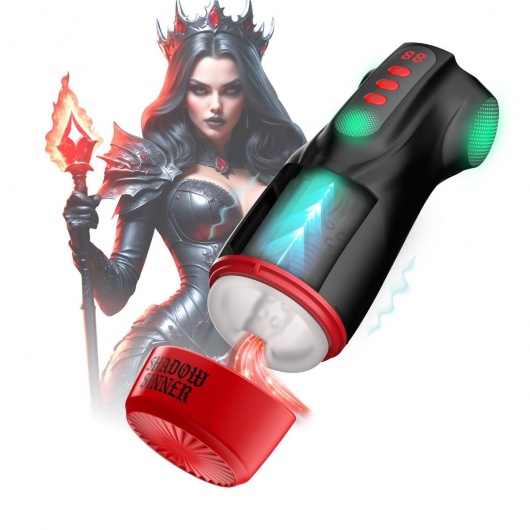 Интерактивный мастурбатор Raven с вакуумом, вибрацией и подсветкой - Shots Media BV - в Грозном купить с доставкой