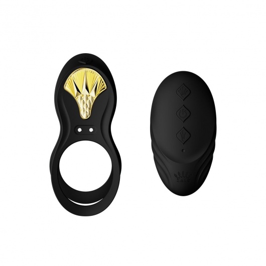 Черное эрекционное виброкольцо Bayek с пультом ДУ - Zalo - в Грозном купить с доставкой
