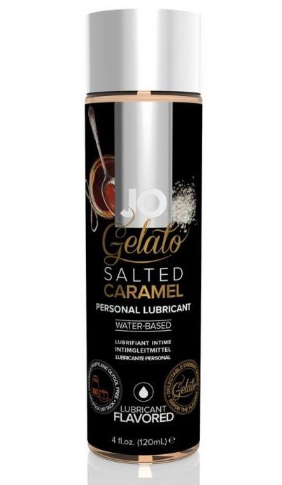 Лубрикант с ароматом солёной карамели JO GELATO SALTED CARAMEL - 120 мл. - System JO - купить с доставкой в Грозном