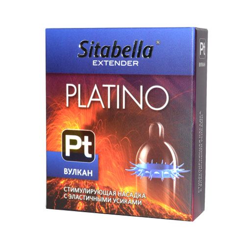 Стимулирующая насадка с усиками Platino  Вулкан - Sitabella - купить с доставкой в Грозном