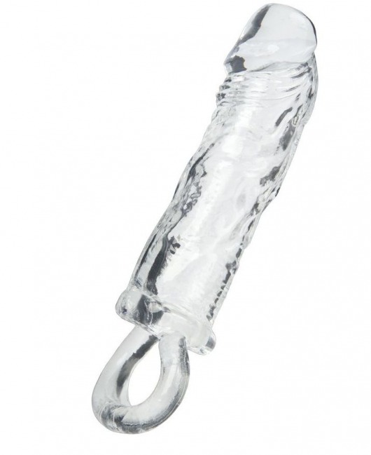 Прозрачная насадка с петлёй для фиксации - 14 см. - ToyFa - в Грозном купить с доставкой