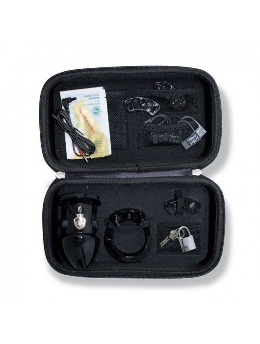 Пояс верности с электростимуляцией Mystim Pubic Enemy No1 Black Edition - MyStim - купить с доставкой в Грозном