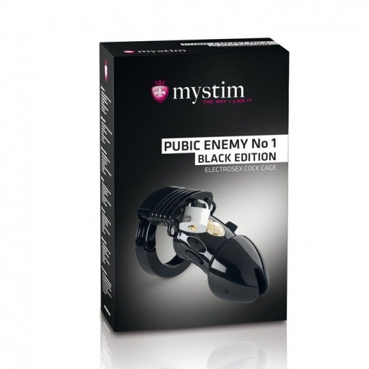 Пояс верности с электростимуляцией Mystim Pubic Enemy No1 Black Edition - MyStim - купить с доставкой в Грозном