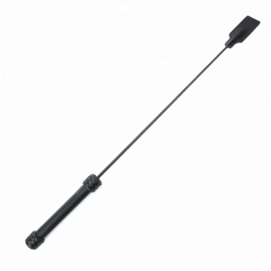 Чёрный профессиональный стек - 73 см. - БДСМ Арсенал - купить с доставкой в Грозном