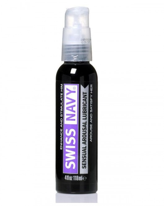 Возбуждающий гель-лубрикант на водной основе Sensual Arousal Lubricant  - 118 мл. - Swiss navy - купить с доставкой в Грозном