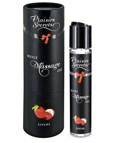 Массажное масло с ароматом личи Huile de Massage Gourmande Litchi - 59 мл. - Plaisir Secret - купить с доставкой в Грозном