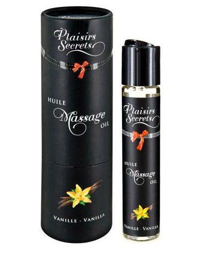 Массажное масло с ароматом ванили Huile de Massage Gourmande Vanille - 59 мл. - Plaisir Secret - купить с доставкой в Грозном